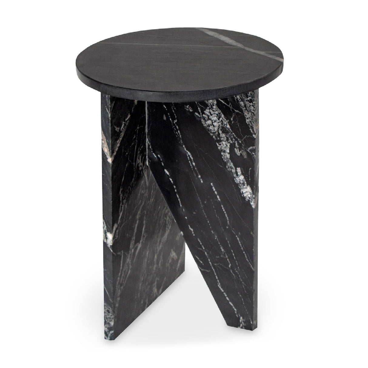 Modern European furniture - Round Marble Modern Accent Table - www.oroa.com
