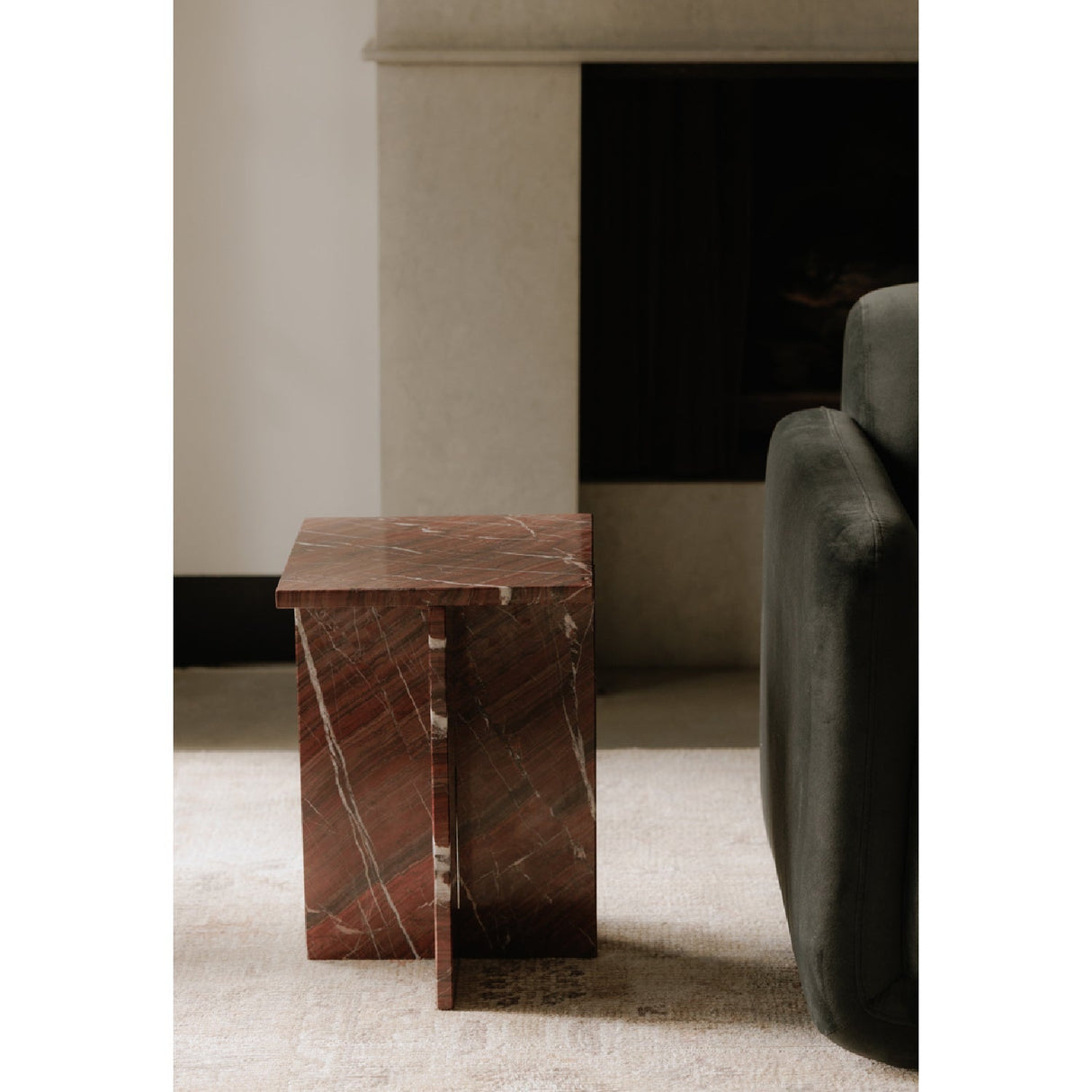 Modern European furniture - Marble Square Accent Table - www.oroa.com