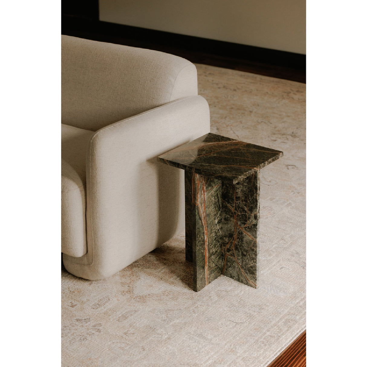 Modern European furniture - Marble Square Accent Table - www.oroa.com