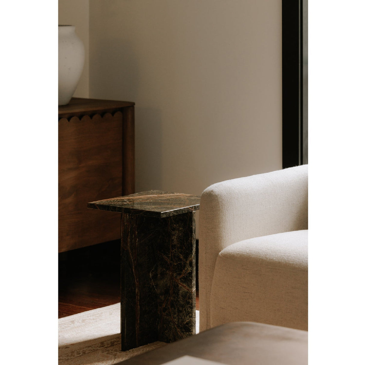Modern European furniture - Marble Square Accent Table - www.oroa.com