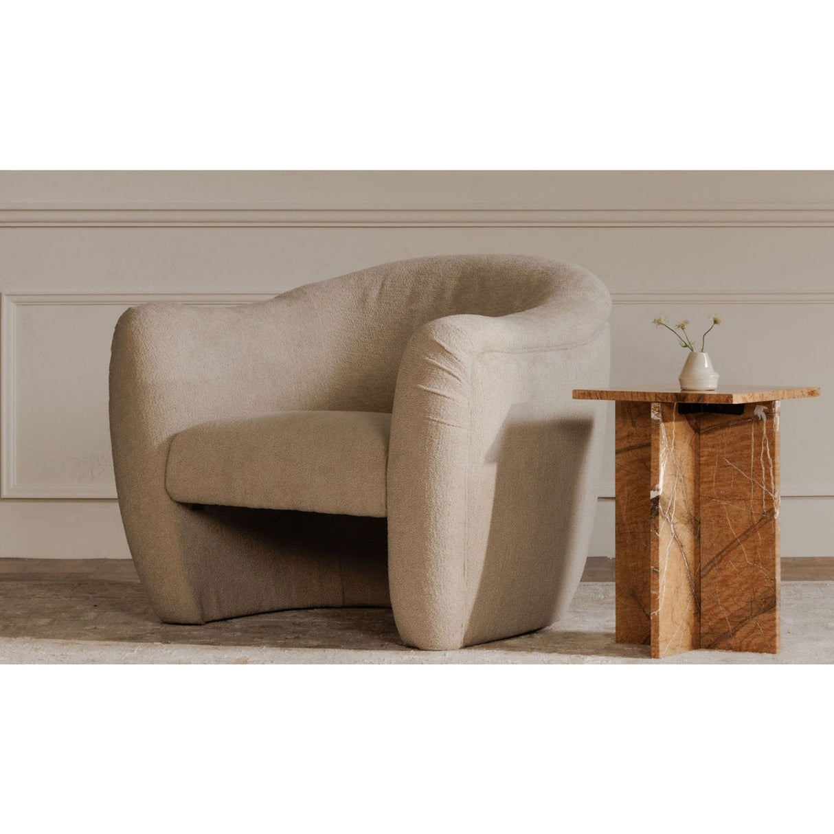 Modern European furniture - Marble Square Accent Table - www.oroa.com