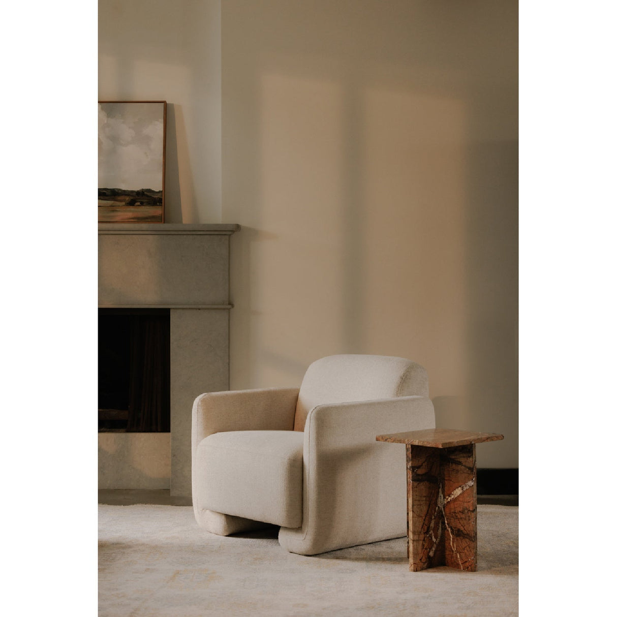 Modern European furniture - Marble Square Accent Table - www.oroa.com