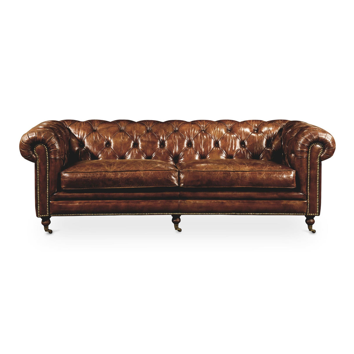 Modern European furniture - Tufted Chesterfield Leather Sofa - www.oroa.com