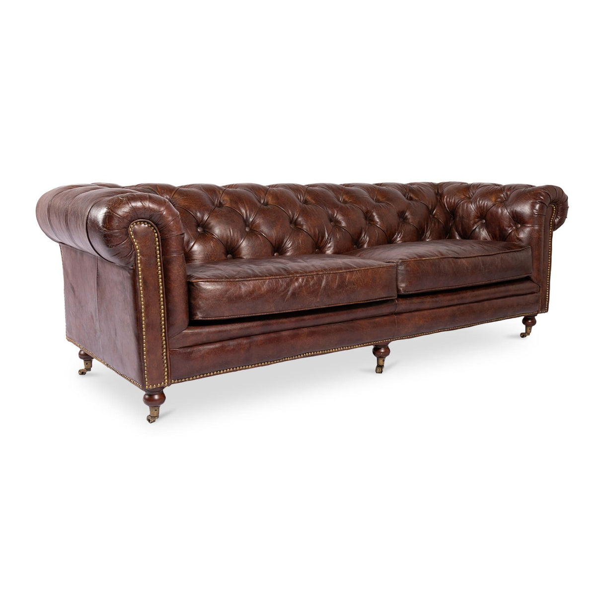 Modern European furniture - Tufted Chesterfield Leather Sofa - www.oroa.com