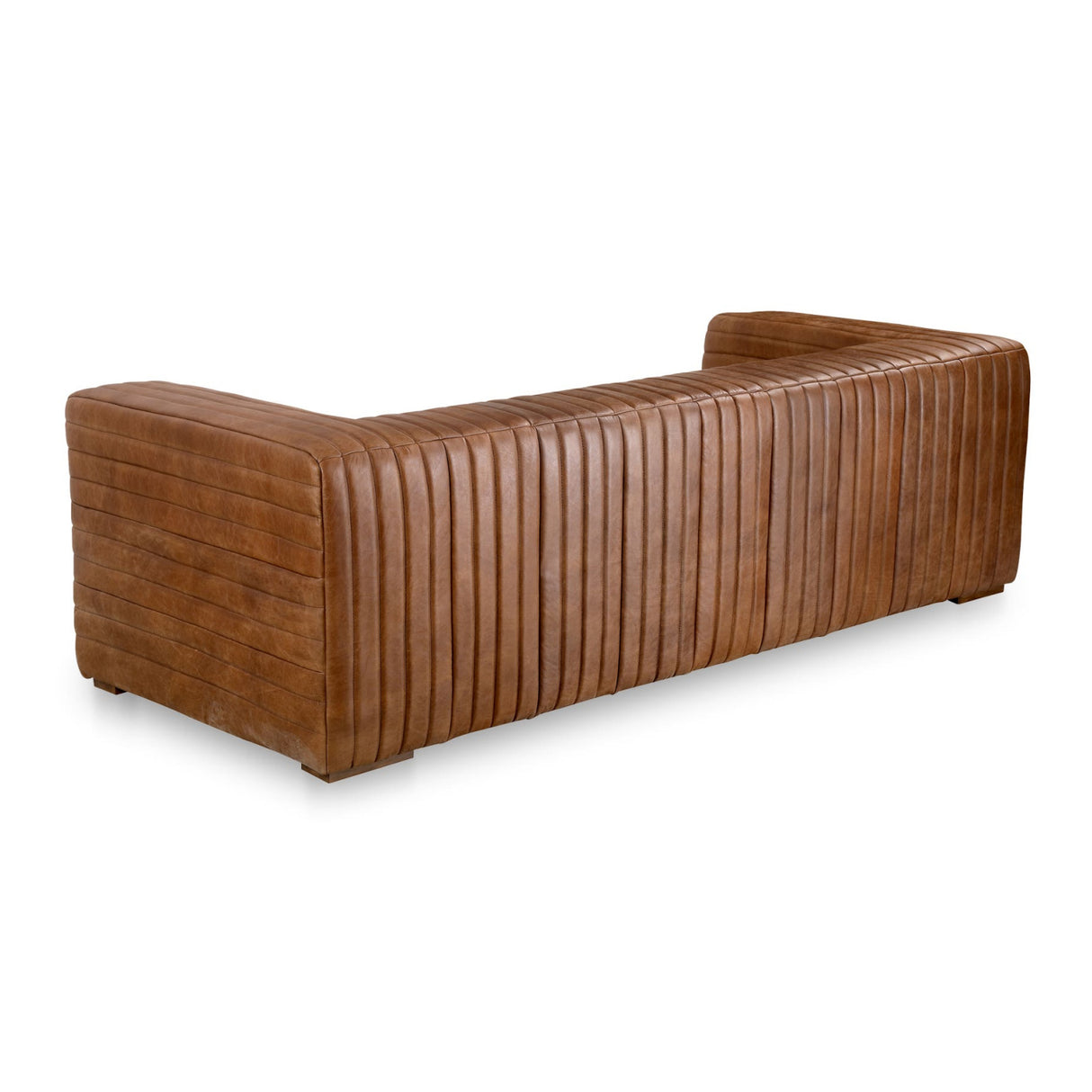 Modern European furniture - Channel-Stitched Leather Sofa - www.oroa.com