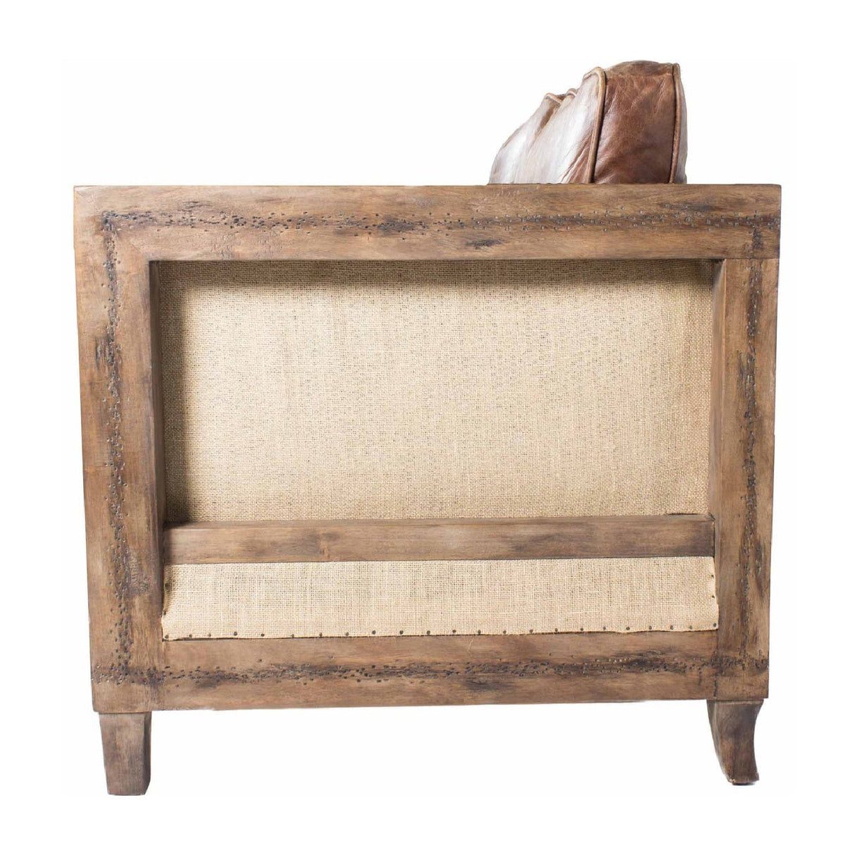 Modern European furniture - Brown Leather Rustic Sofa - www.oroa.com