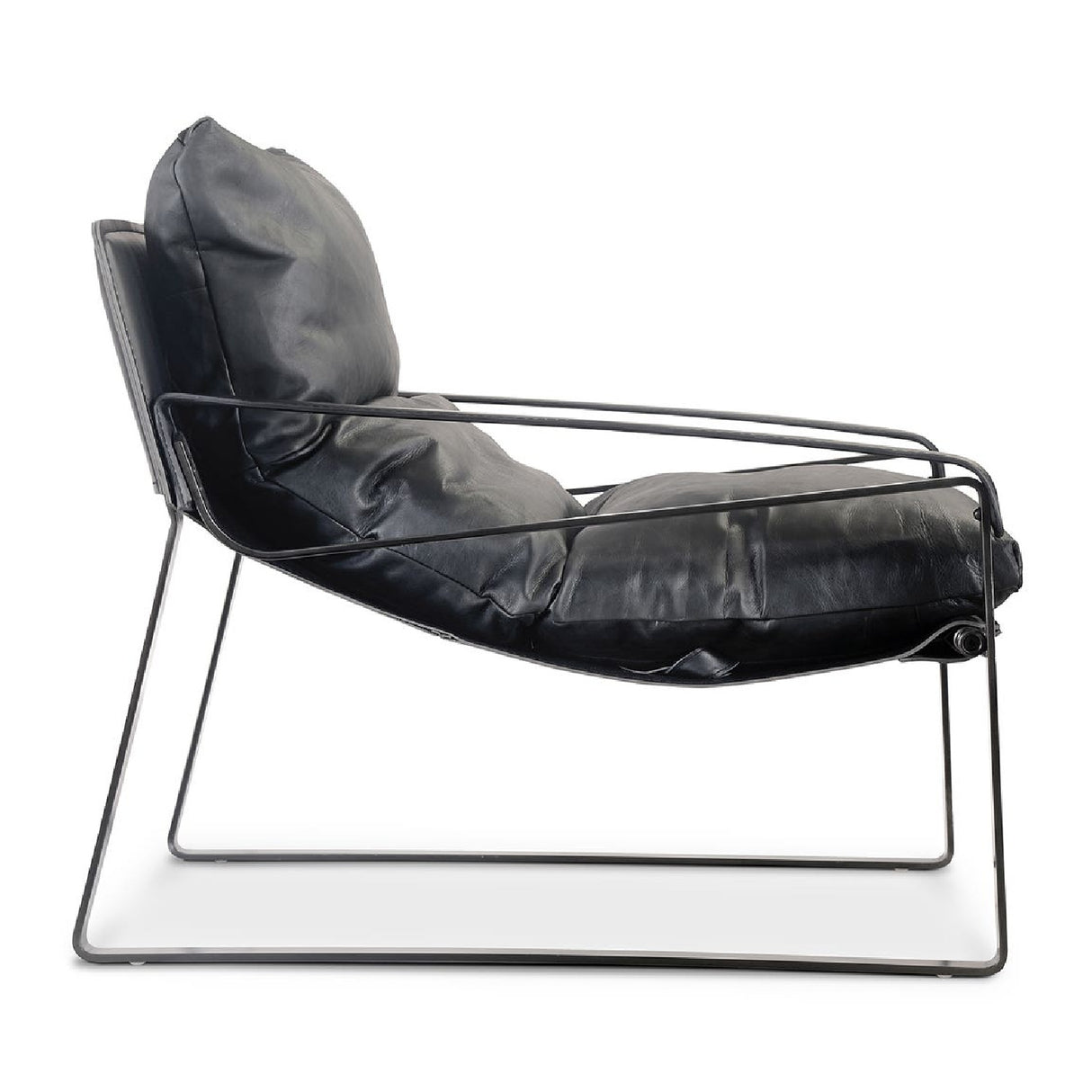 Modern European furniture - Leather Modern Classic Accent Chair - www.oroa.com