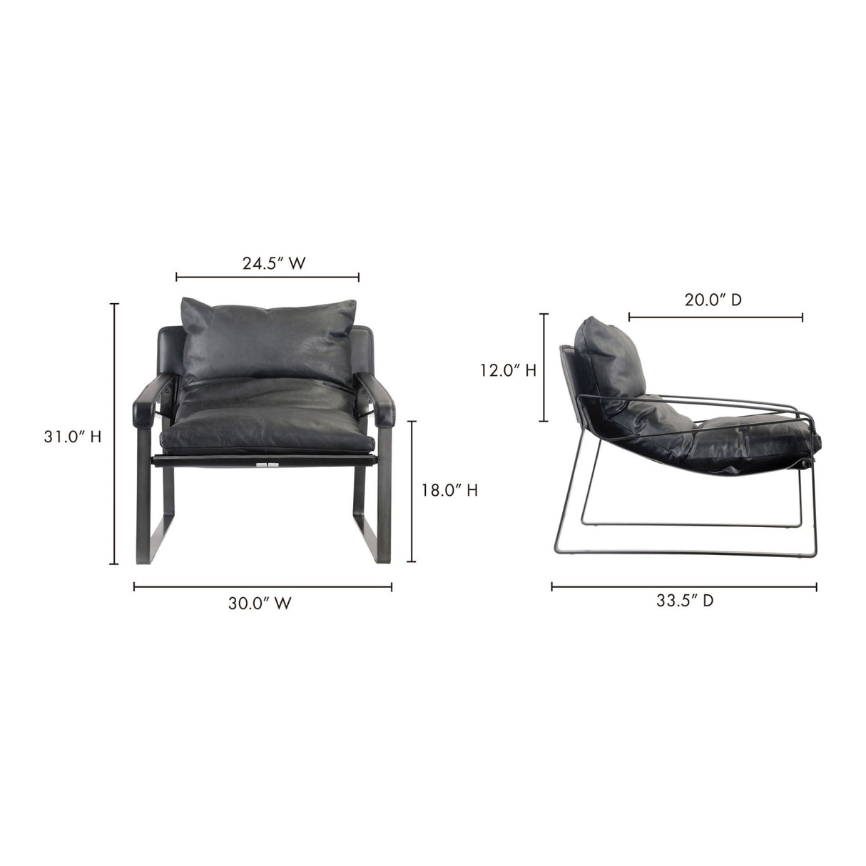 Modern European furniture - Leather Modern Classic Accent Chair - www.oroa.com