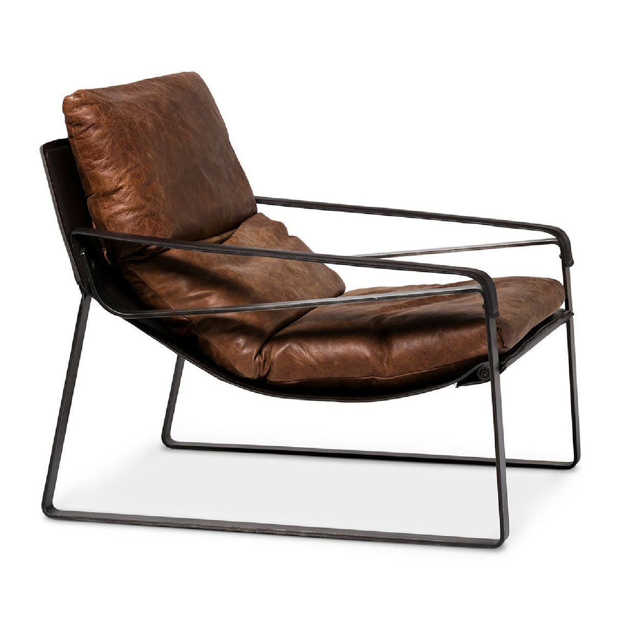 Modern European furniture - Leather Modern Classic Accent Chair - www.oroa.com