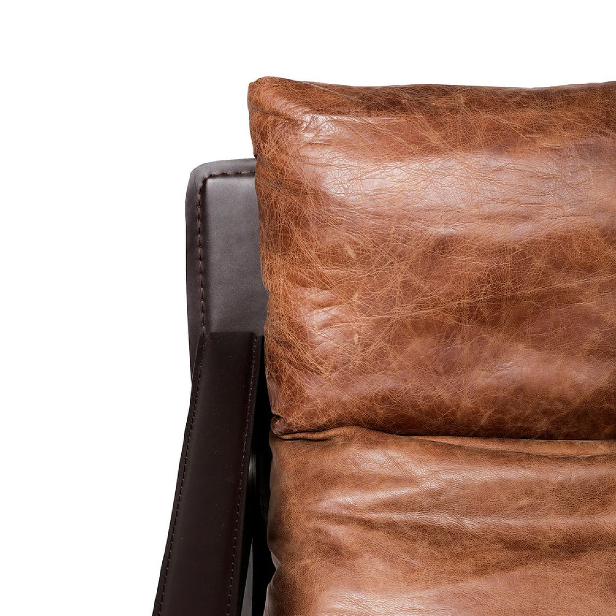 Modern European furniture - Leather Modern Classic Accent Chair - www.oroa.com