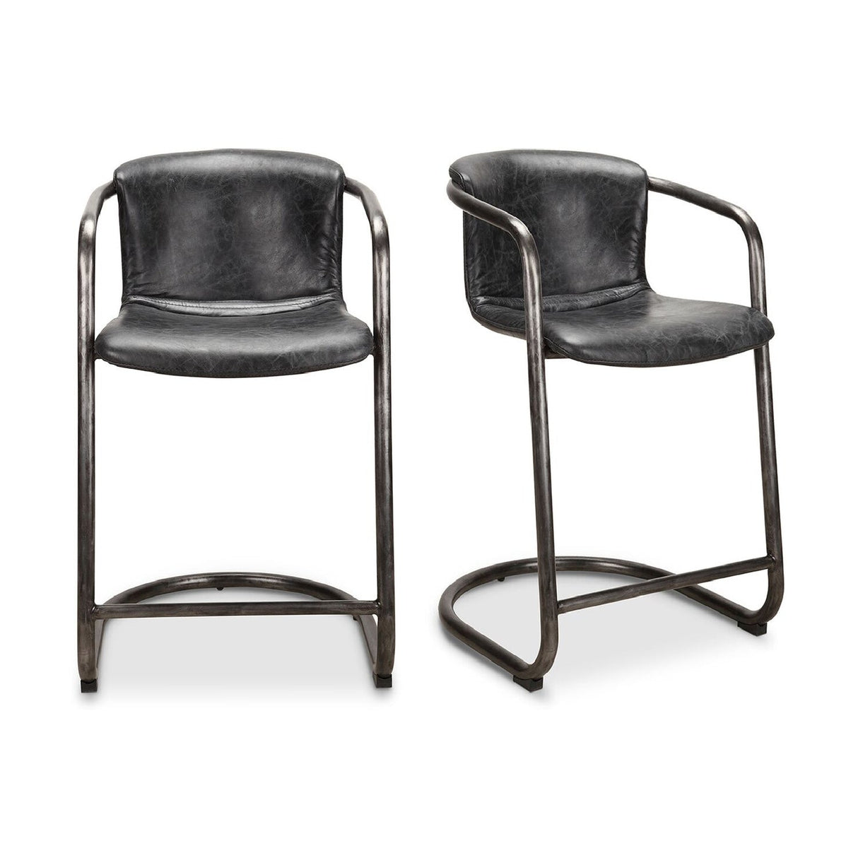 Modern European furniture - Cantilevered Counter Stool Set (2) - www.oroa.com