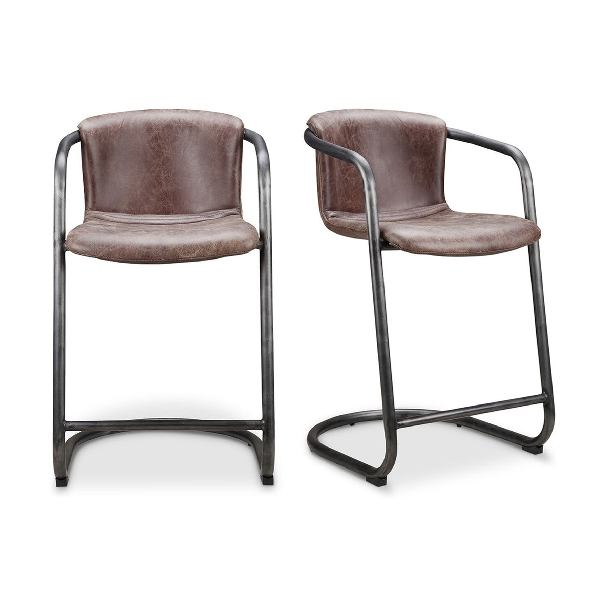 Modern European furniture - Cantilevered Counter Stool Set (2) - www.oroa.com | Oroa.com