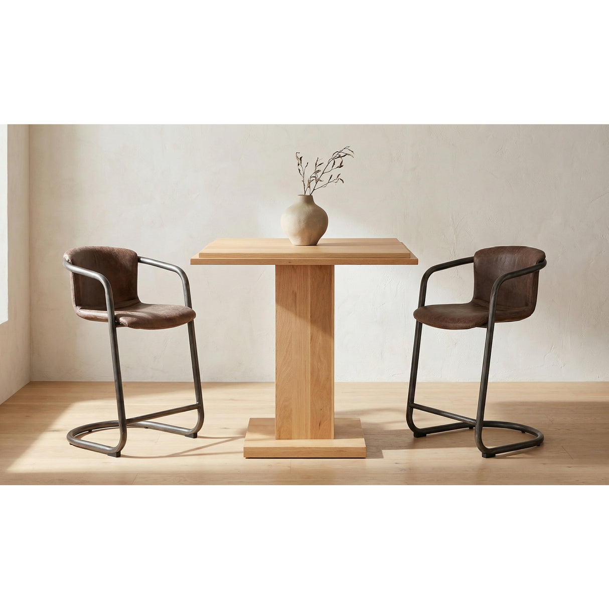 Modern European furniture - Cantilevered Counter Stool Set (2) - www.oroa.com | Oroa.com