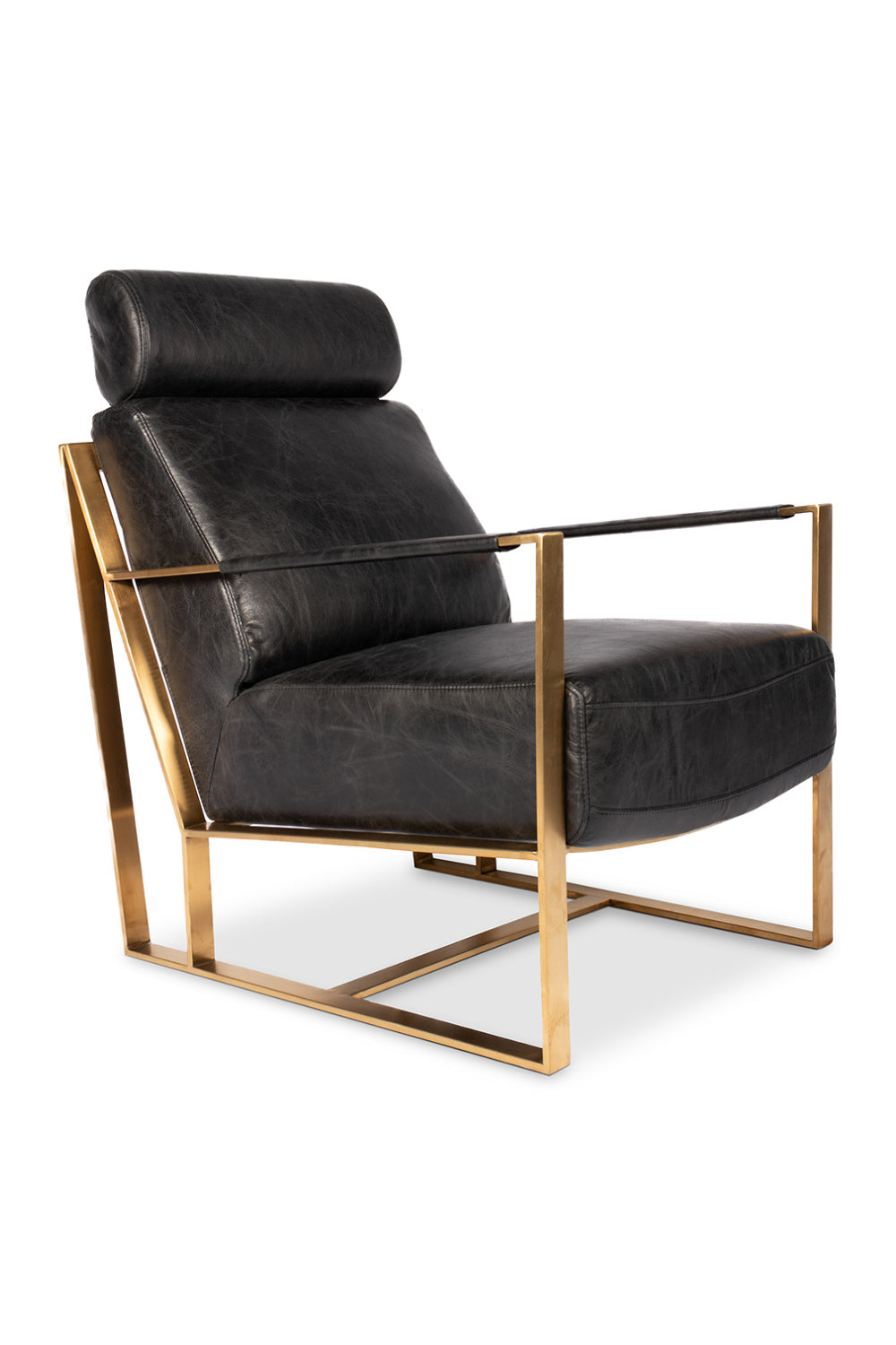 Black Leather Occasional Chair | Novi Living Paradiso | Oroa.com