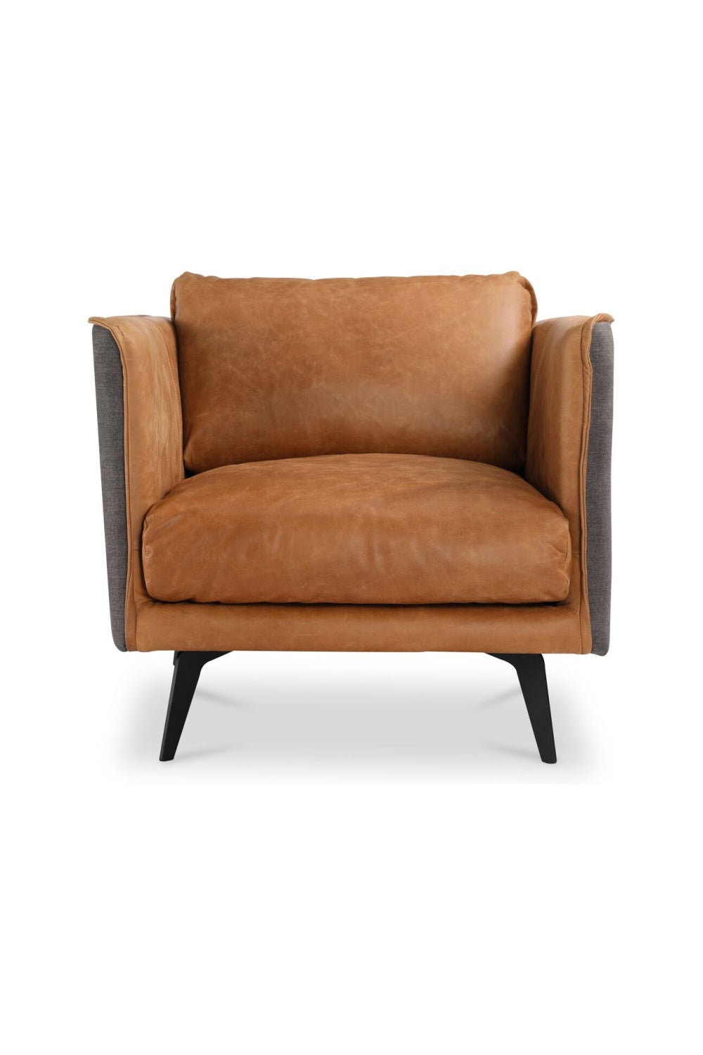 Brown Leather Lounge Armchair | Novi Living Messina | Oroa.com
