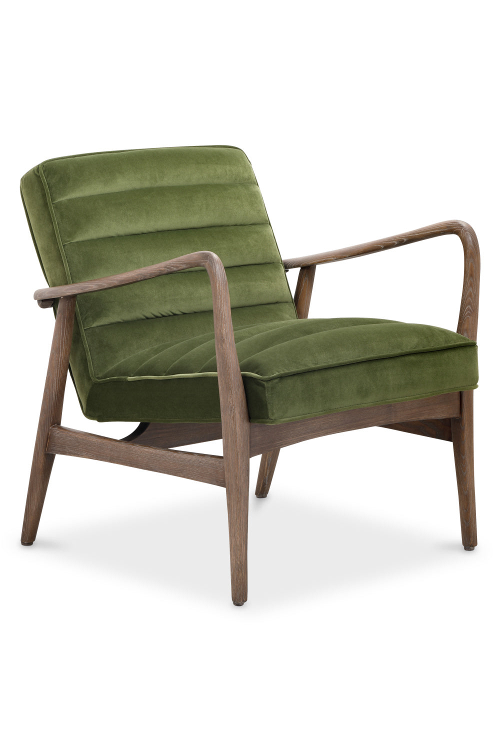 Modern European furniture - Green Velvet Tufted Lounge Chair - www.oroa.com