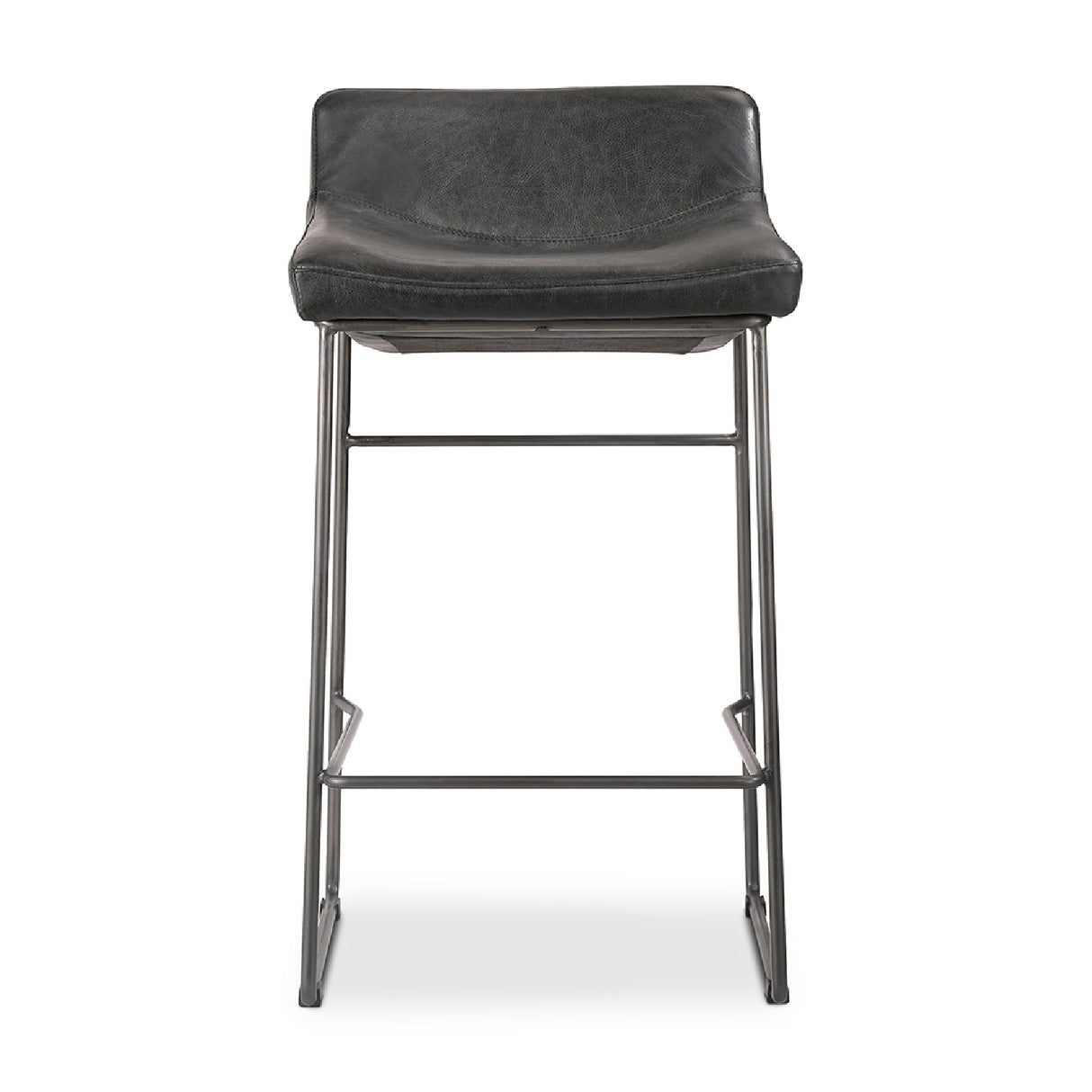 Modern European furniture - Leather Backless Counter Stools (2) - www.oroa.com
