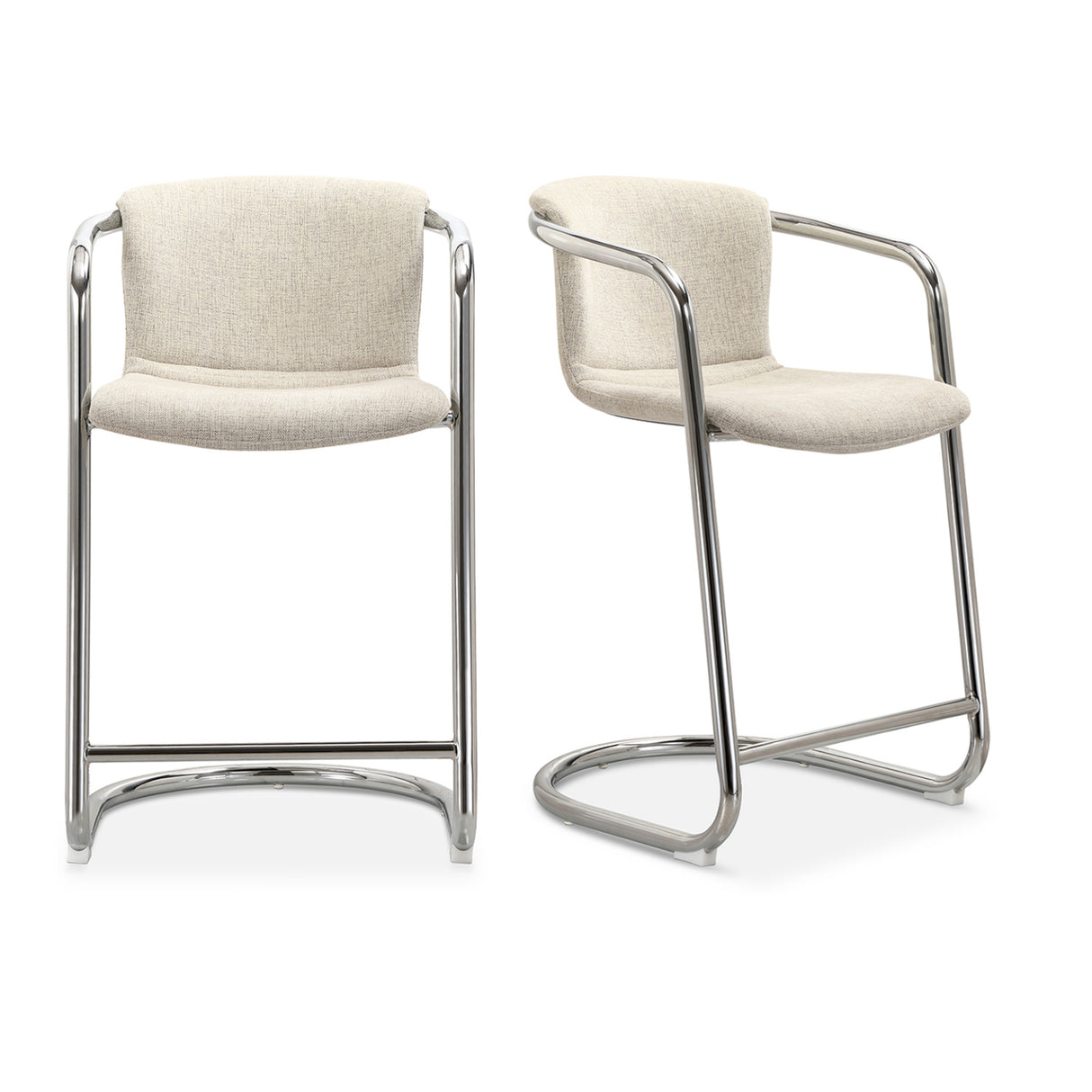Modern European furniture - Cantilevered Counter Stool Set (2) - www.oroa.com | Oroa.com