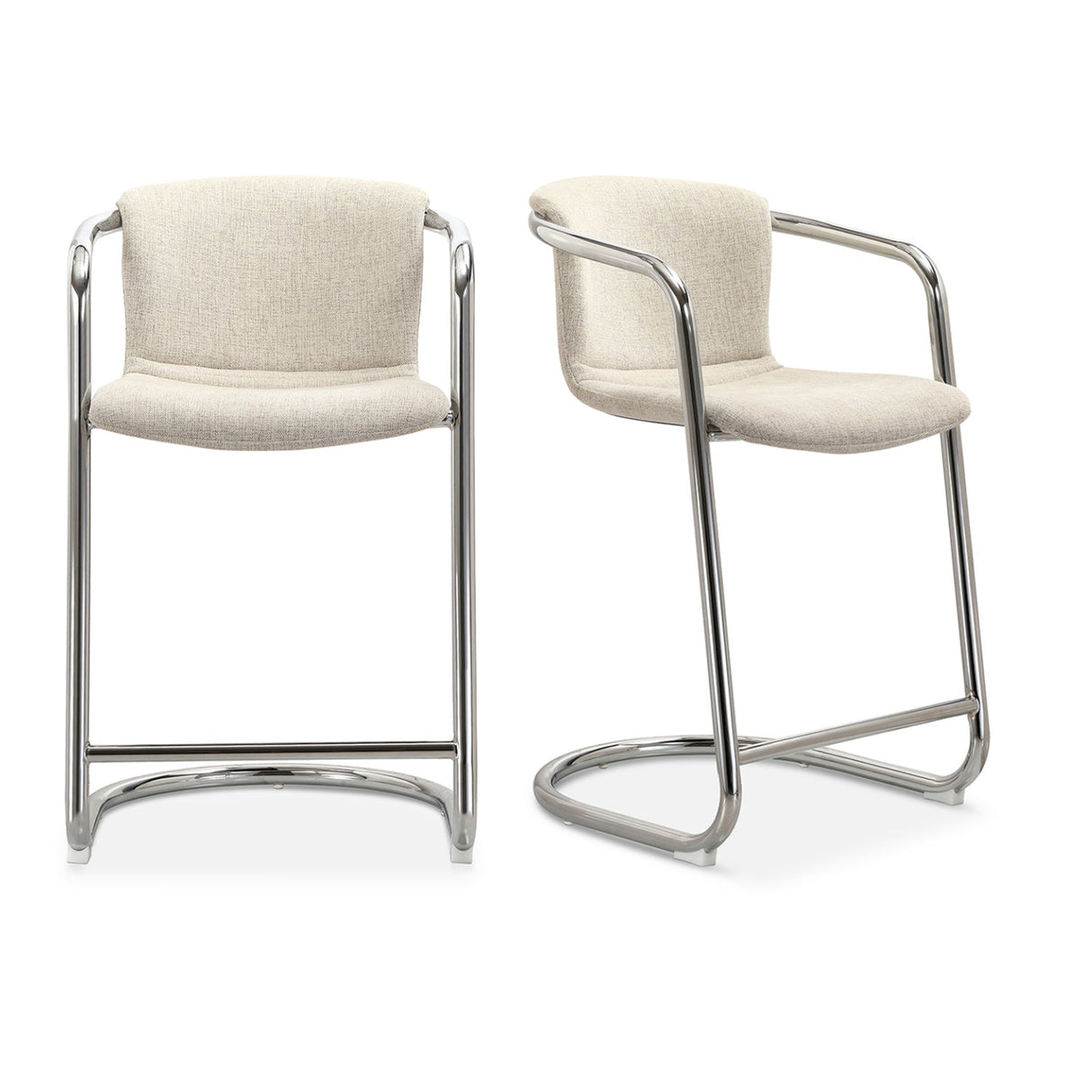 Modern European furniture - Cantilevered Counter Stool Set (2) - www.oroa.com