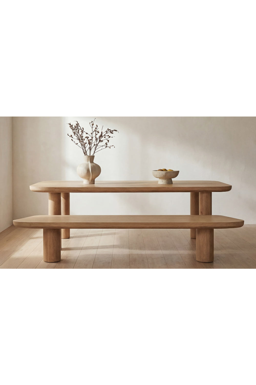 Scandinavian Style Oak Dining Bench | Novi Living Anders