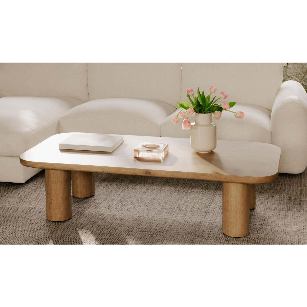 Modern European furniture - Natural Oak Coffee Table - www.oroa.com