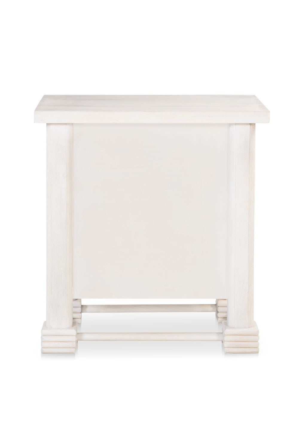 Modern European furniture - Whitewashed 2-Drawer Nightstand - www.oroa.com