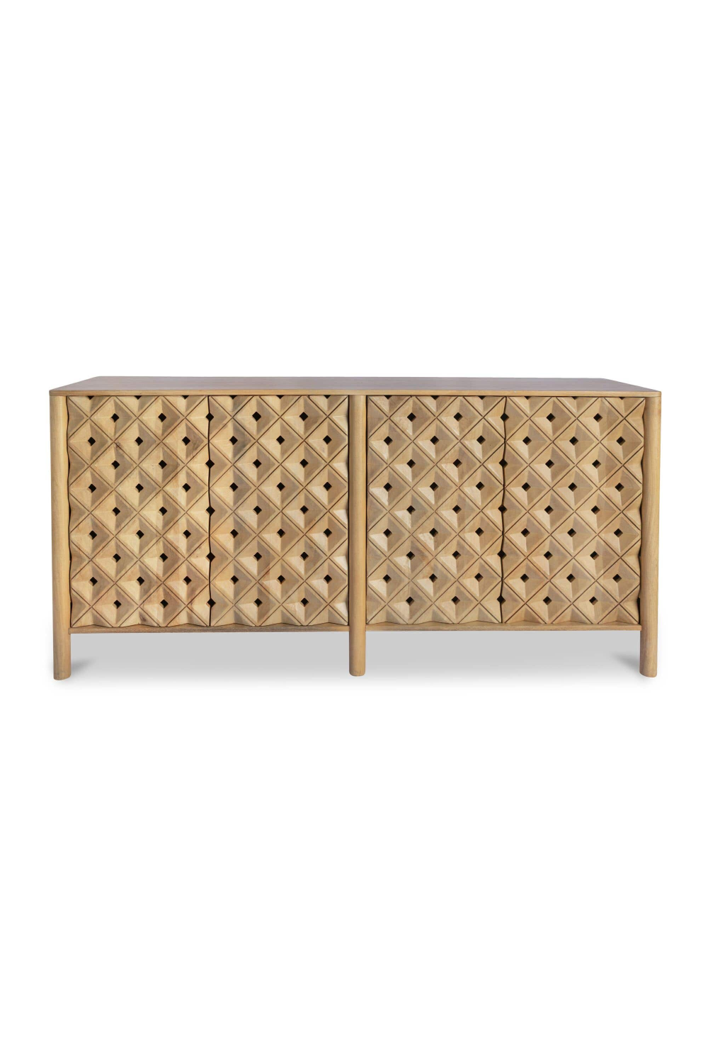 Modern European furniture - 4-Door Mango Wood Sideboard - www.oroa.com