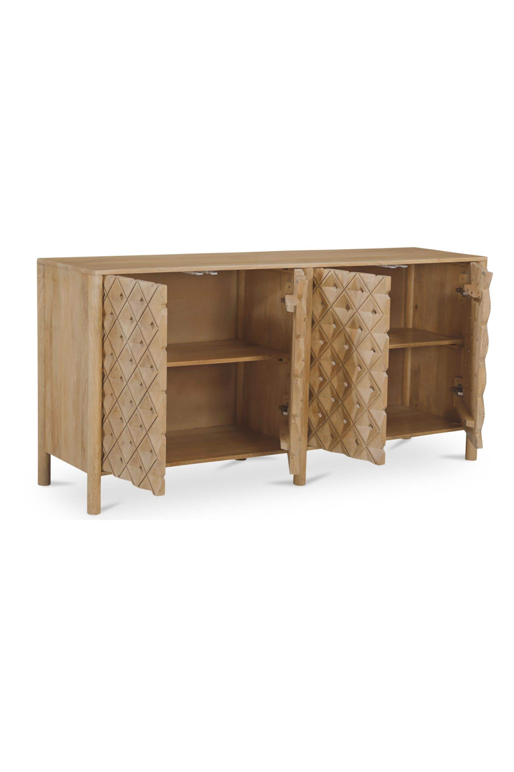 Modern European furniture - 4-Door Mango Wood Sideboard - www.oroa.com