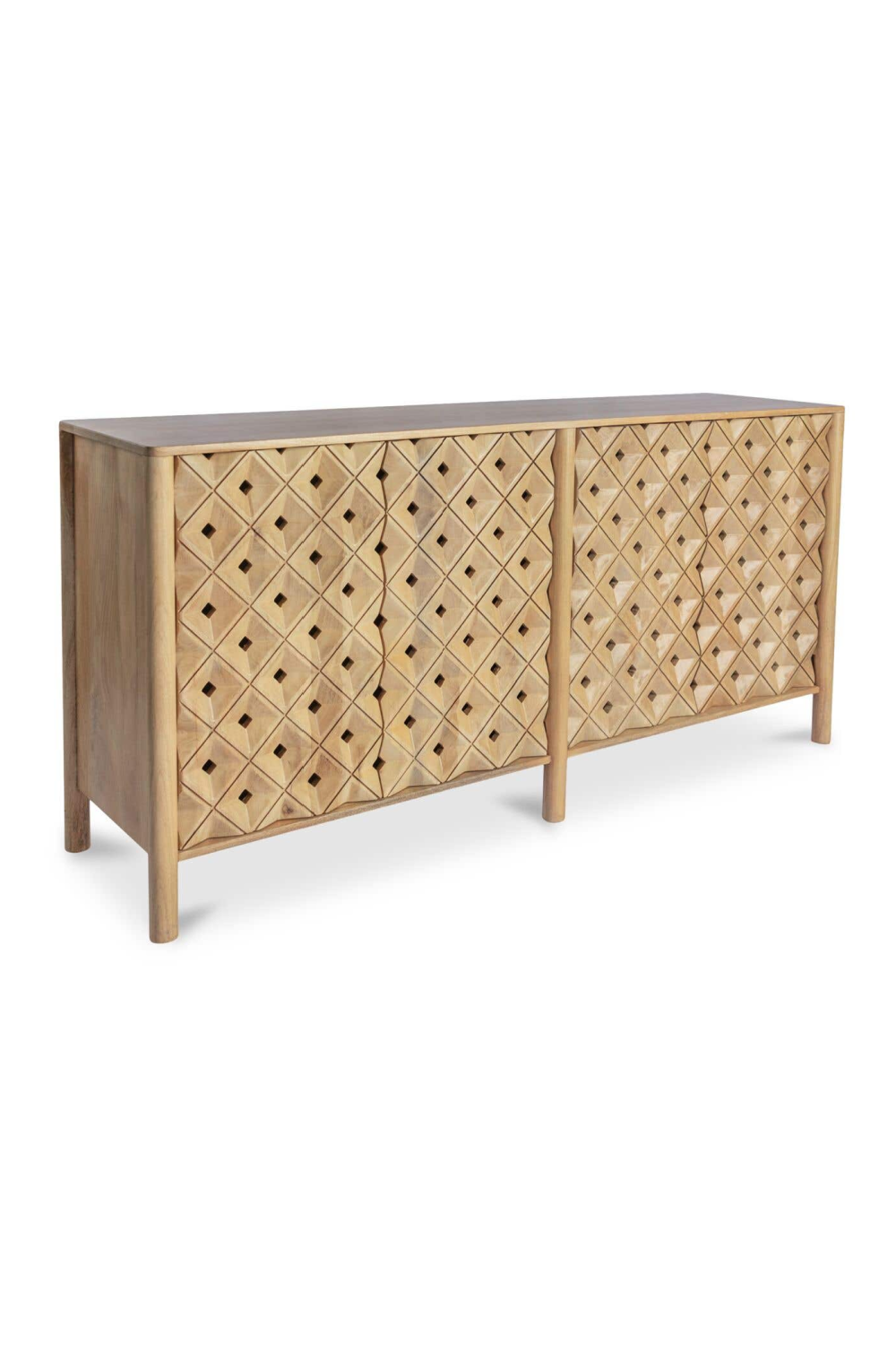 Modern European furniture - 4-Door Mango Wood Sideboard - www.oroa.com