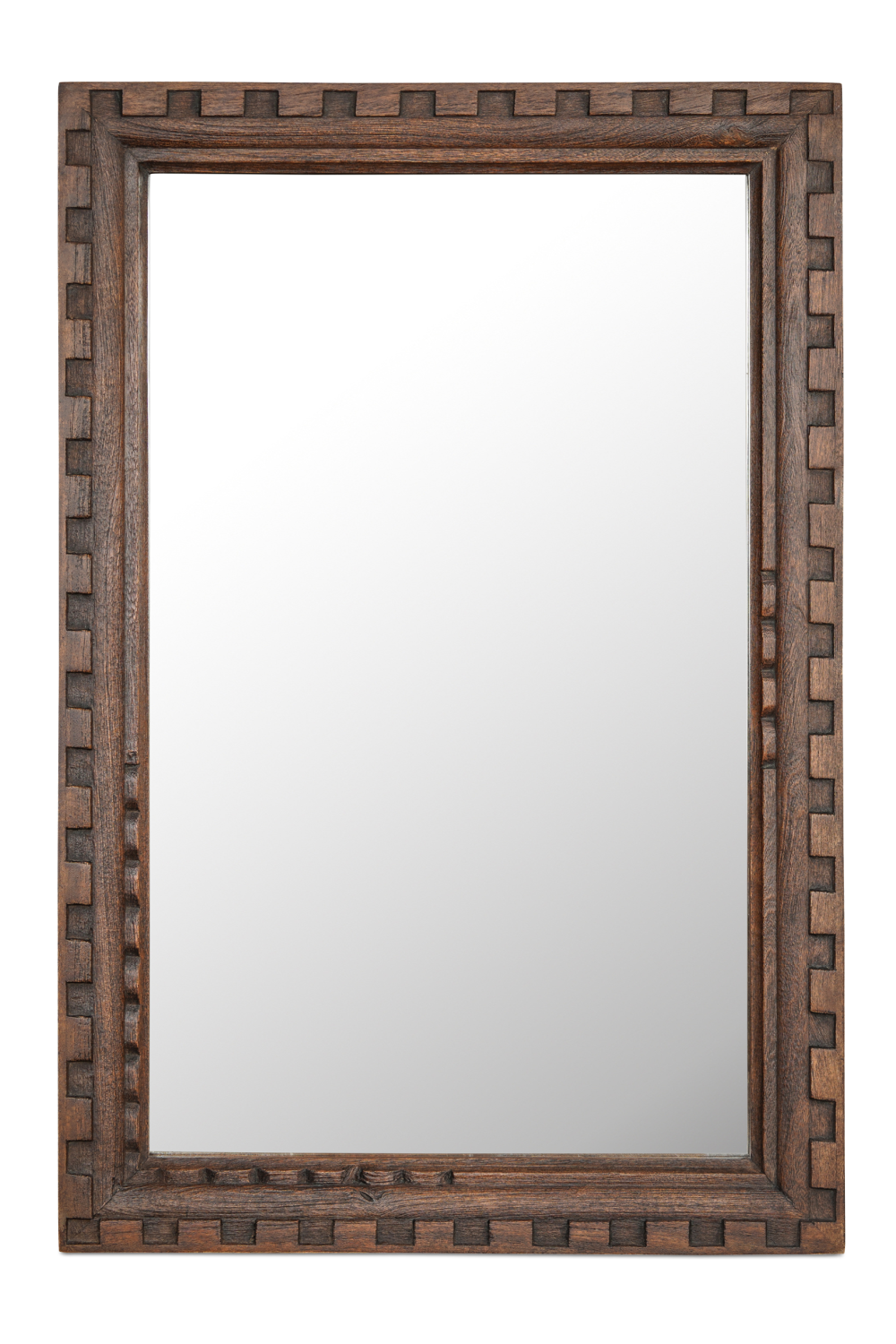 Modern European furniture - Brown Mango Wood Mirror - www.oroa.com