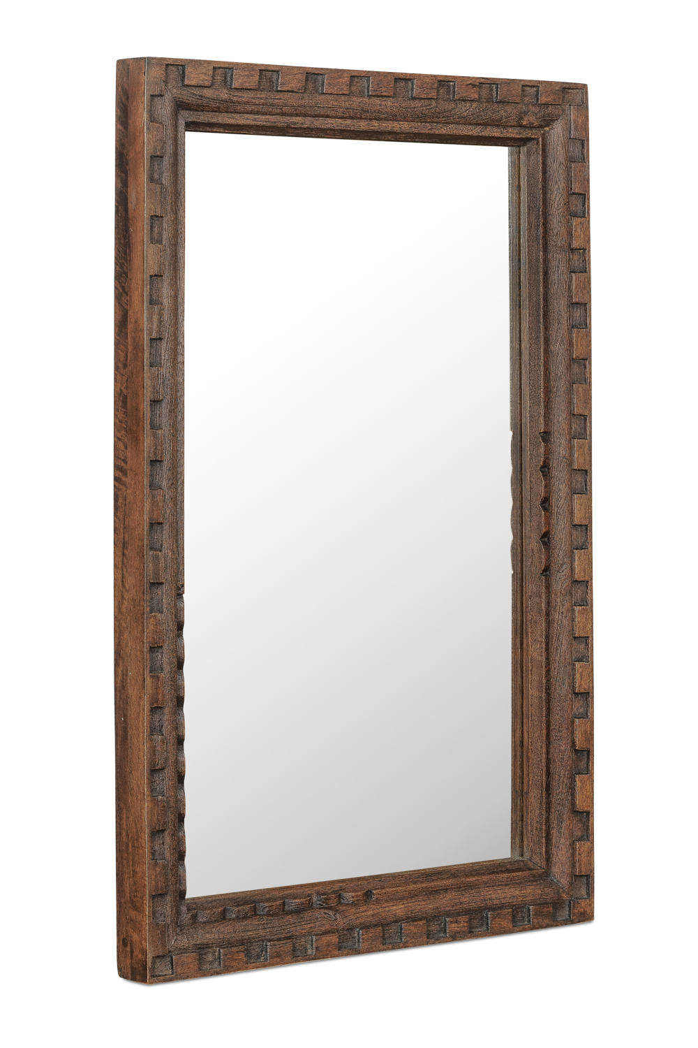 Modern European furniture - Brown Mango Wood Mirror - www.oroa.com