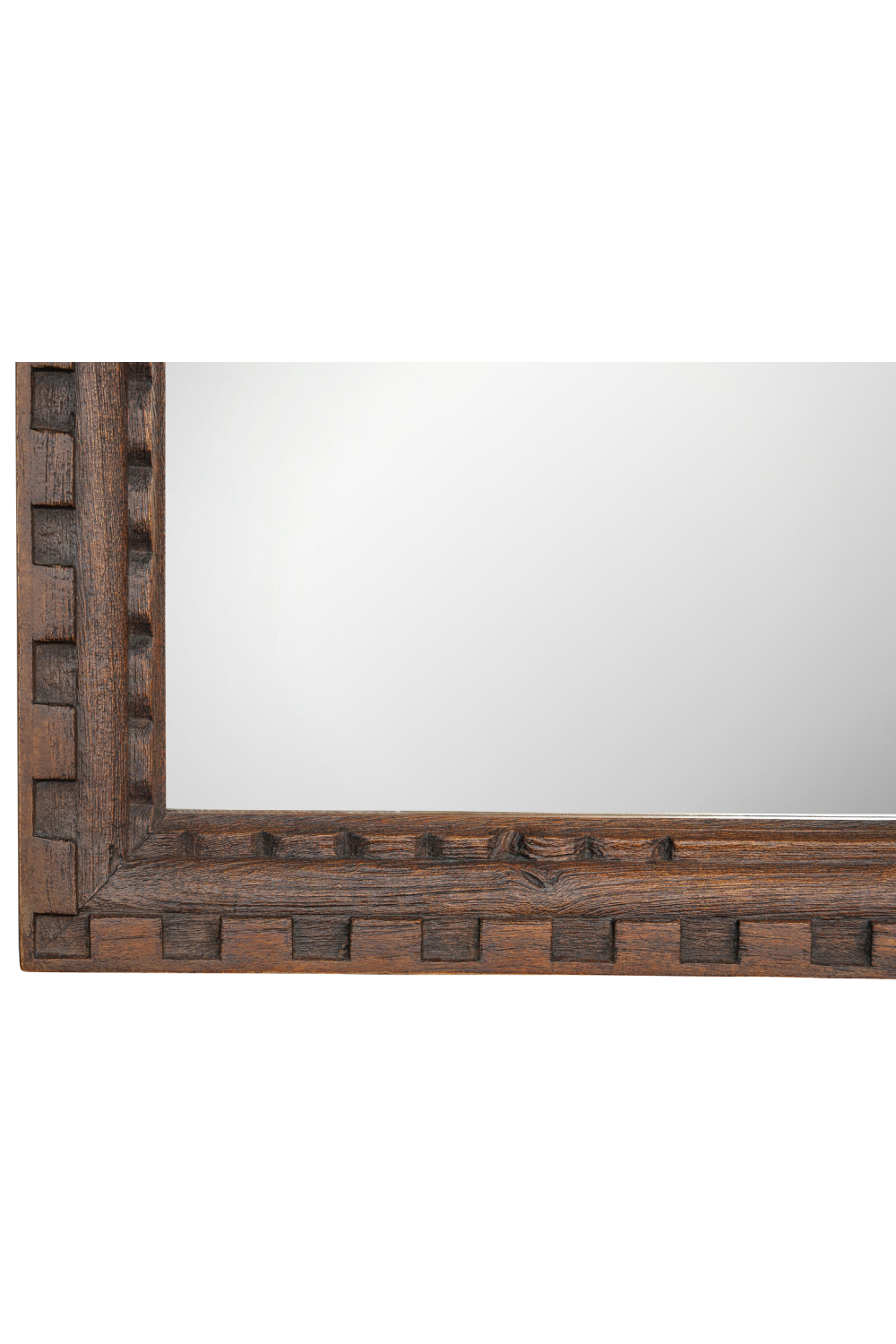Modern European furniture - Brown Mango Wood Mirror - www.oroa.com