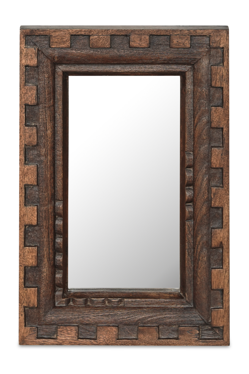 Modern European furniture - Brown Mango Wood Mirror - www.oroa.com