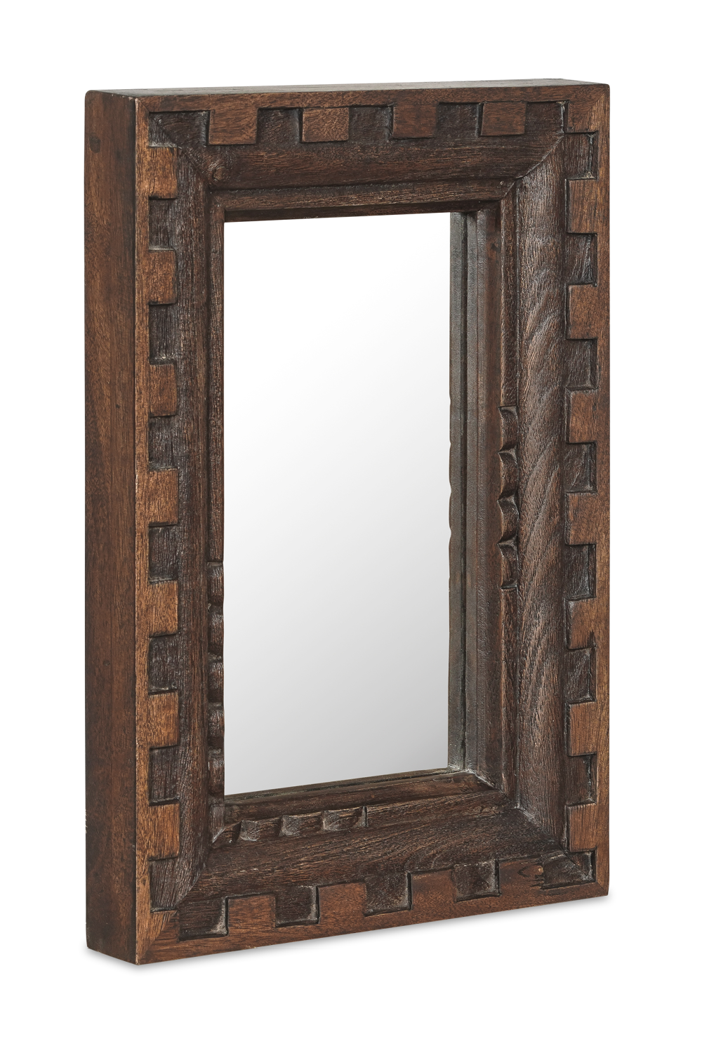 Modern European furniture - Brown Mango Wood Mirror - www.oroa.com
