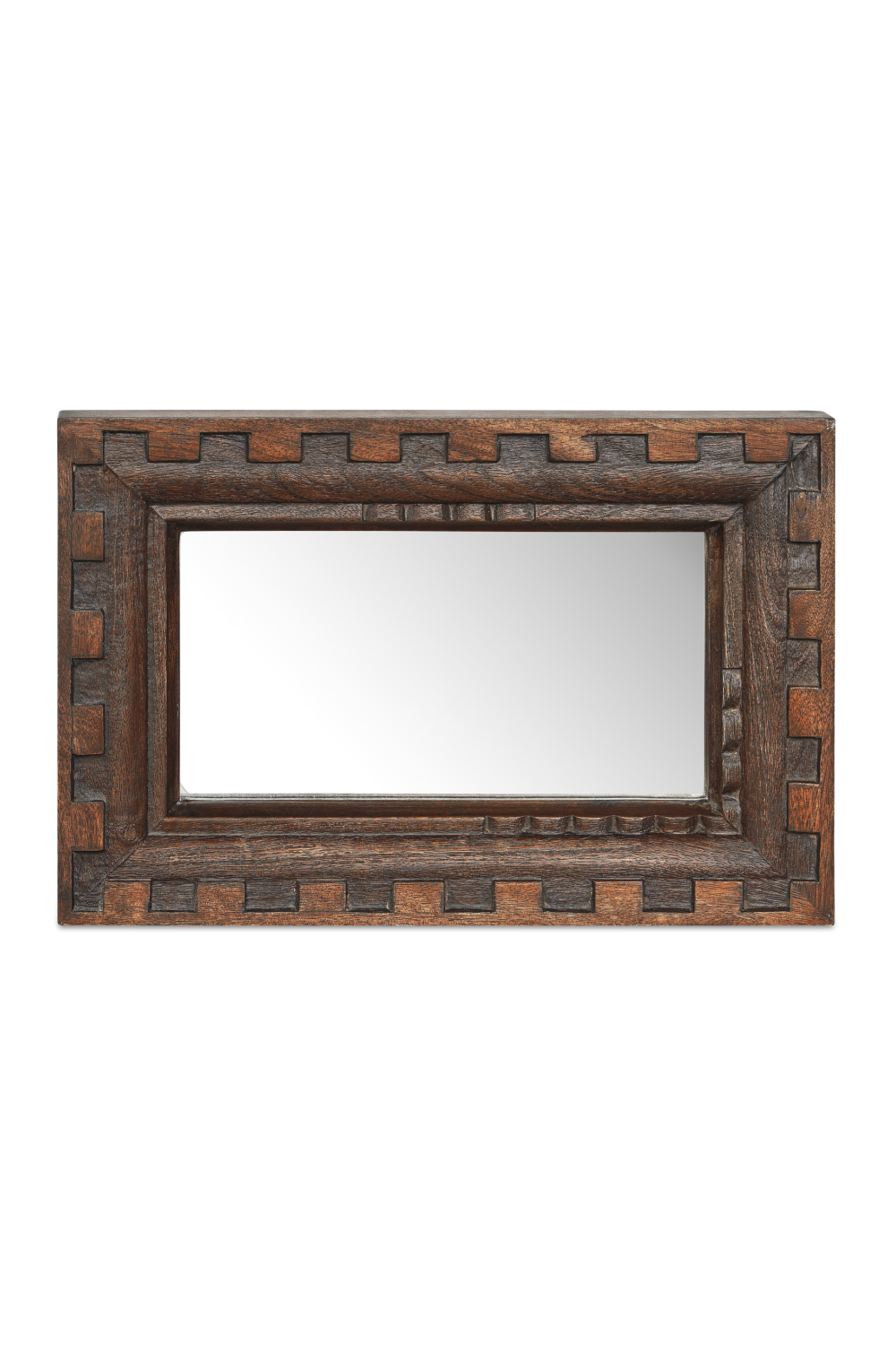 Modern European furniture - Brown Mango Wood Mirror - www.oroa.com