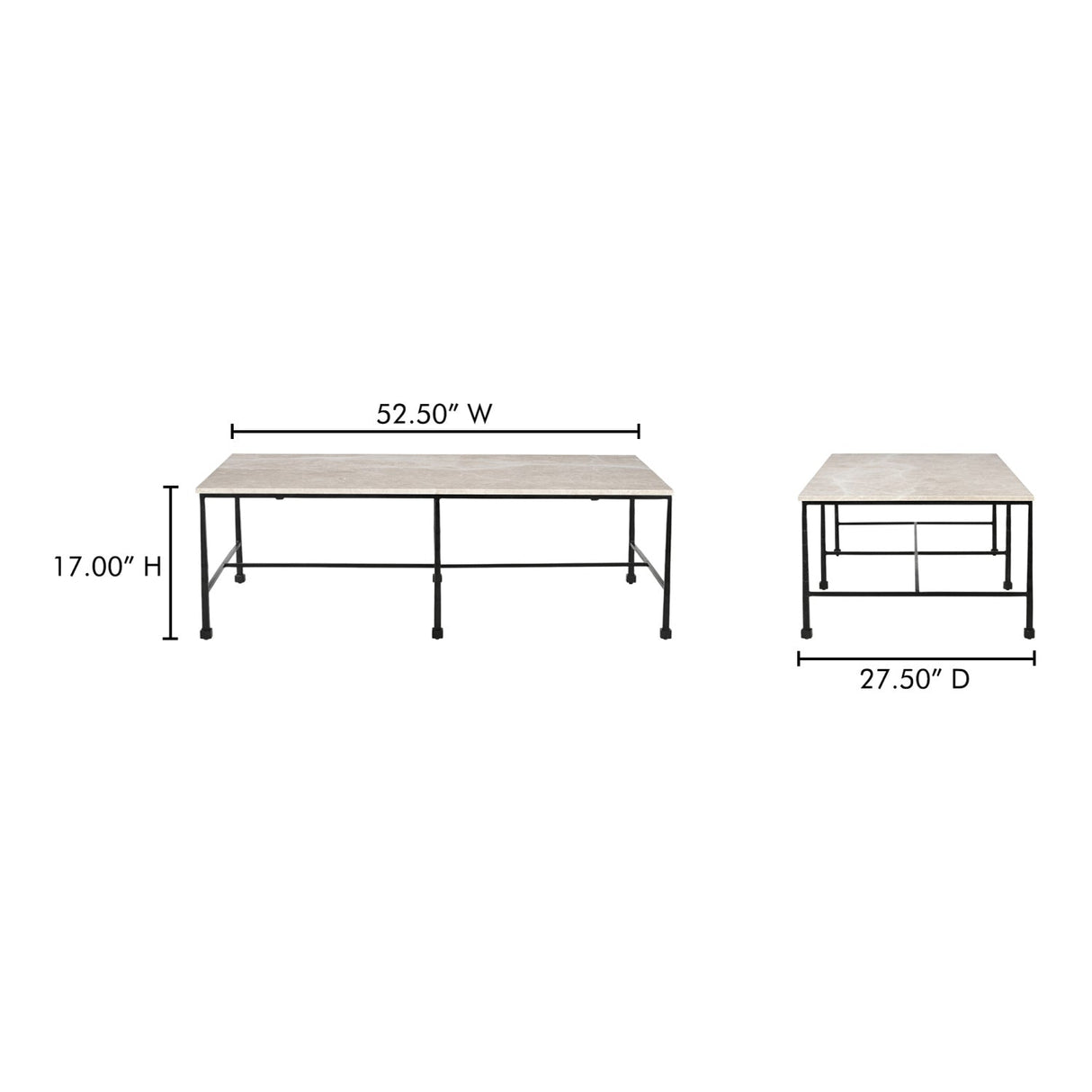 Modern European furniture - Botticino Marble Coffee Table - www.oroa.com