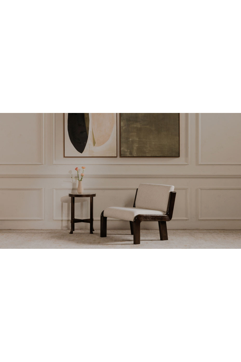 Modern European furniture - Round Travertine Accent Table - www.oroa.com