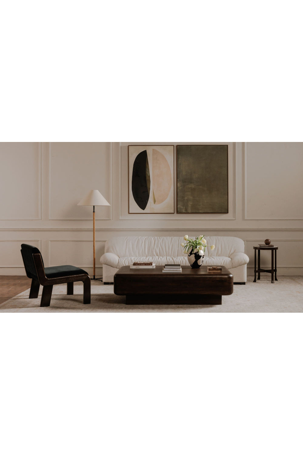 Modern European furniture - Round Travertine Accent Table - www.oroa.com