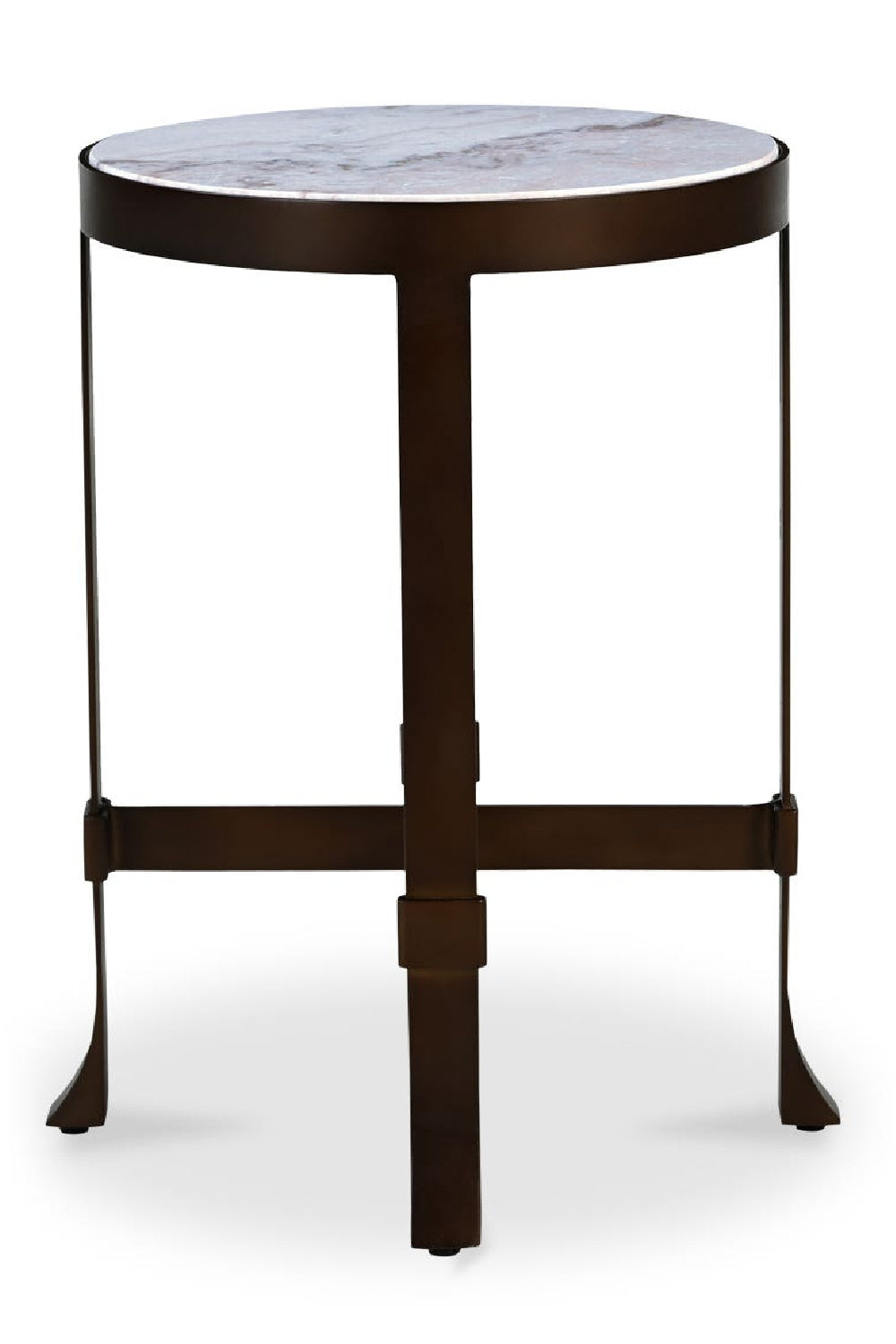 Round Travertine Accent Table | Novi Living Holli | Oroa.com