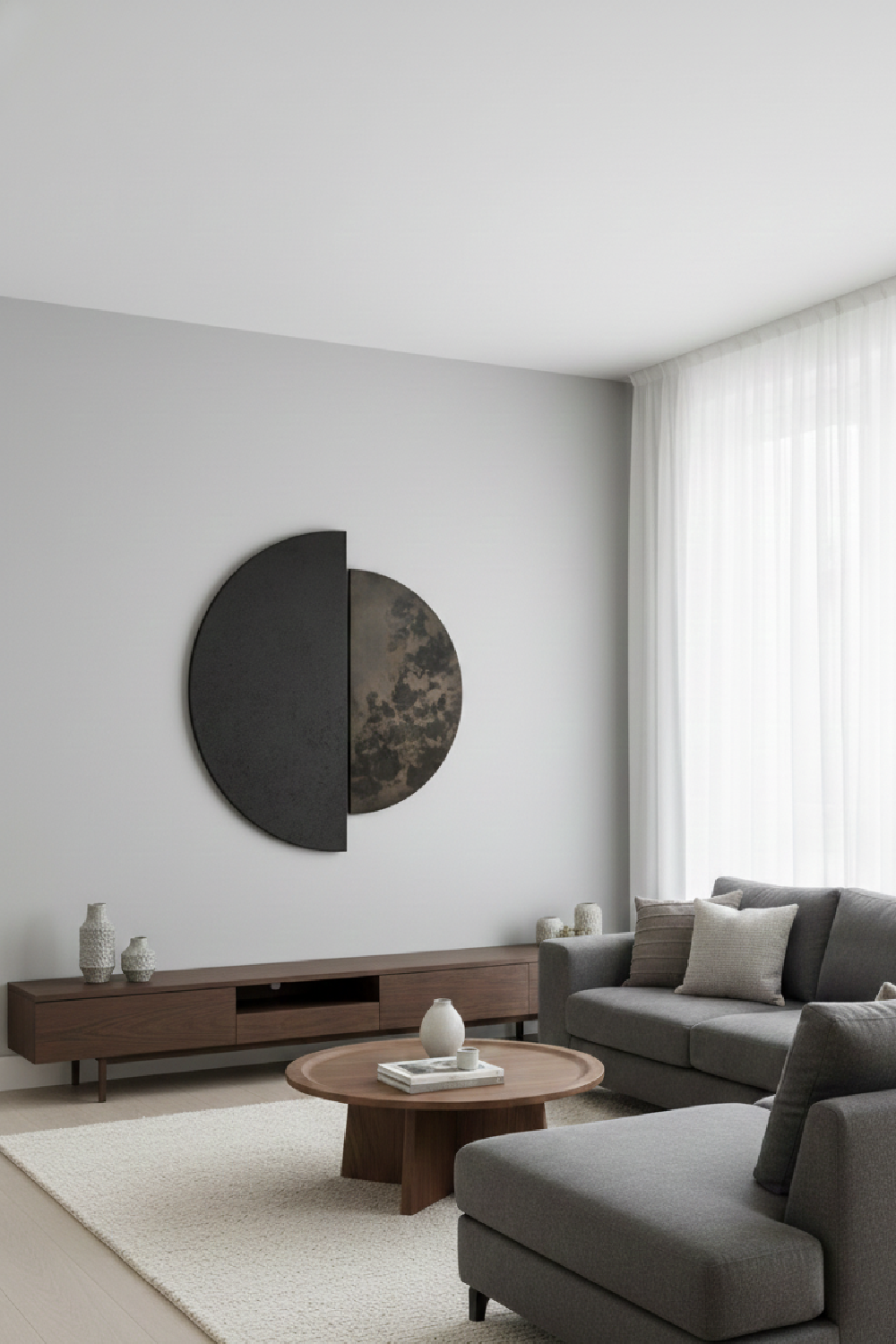 Modern European furniture - minimalist white curved sofa - www.oroa.com