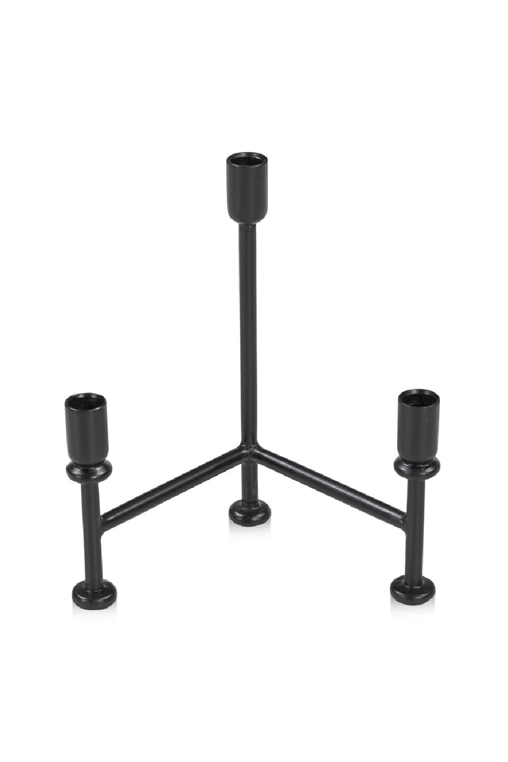 Modern European furniture - Black Metal Candle Holder - www.oroa.com