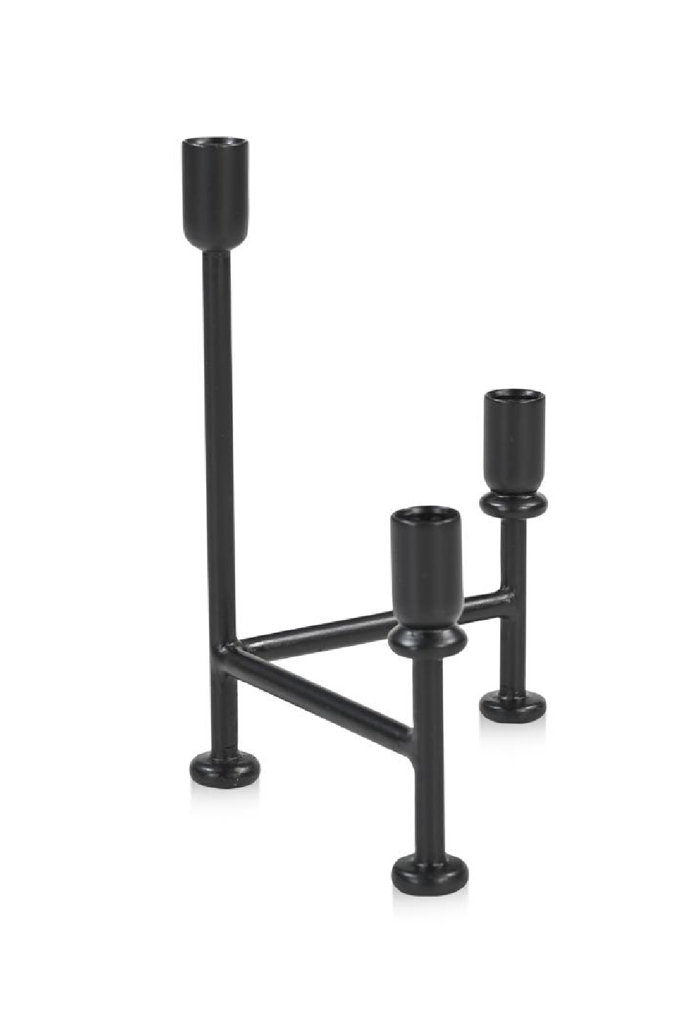 Modern European furniture - Black Metal Candle Holder - www.oroa.com
