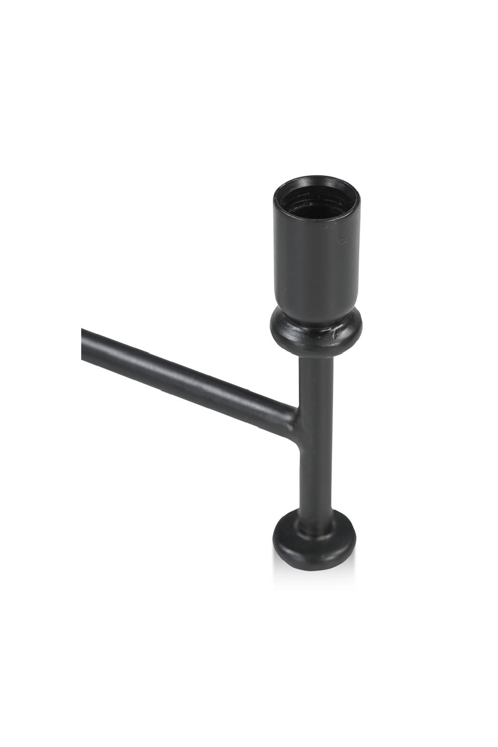 Modern European furniture - Black Metal Candle Holder - www.oroa.com