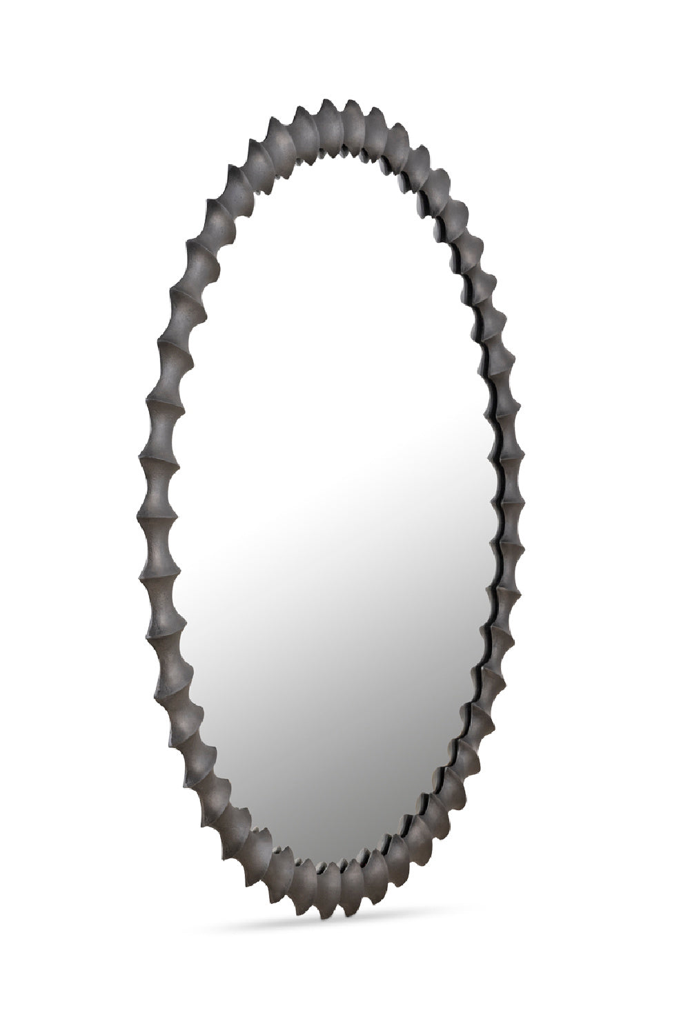 Modern European furniture - Black Round Mirror - www.oroa.com