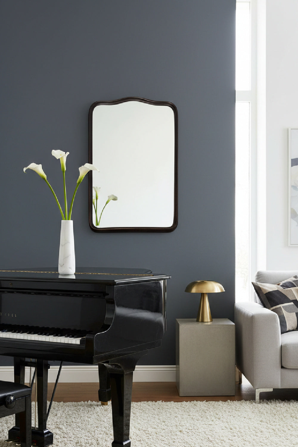 Modern European furniture - Cast Aluminum Wall Mirror - www.oroa.com