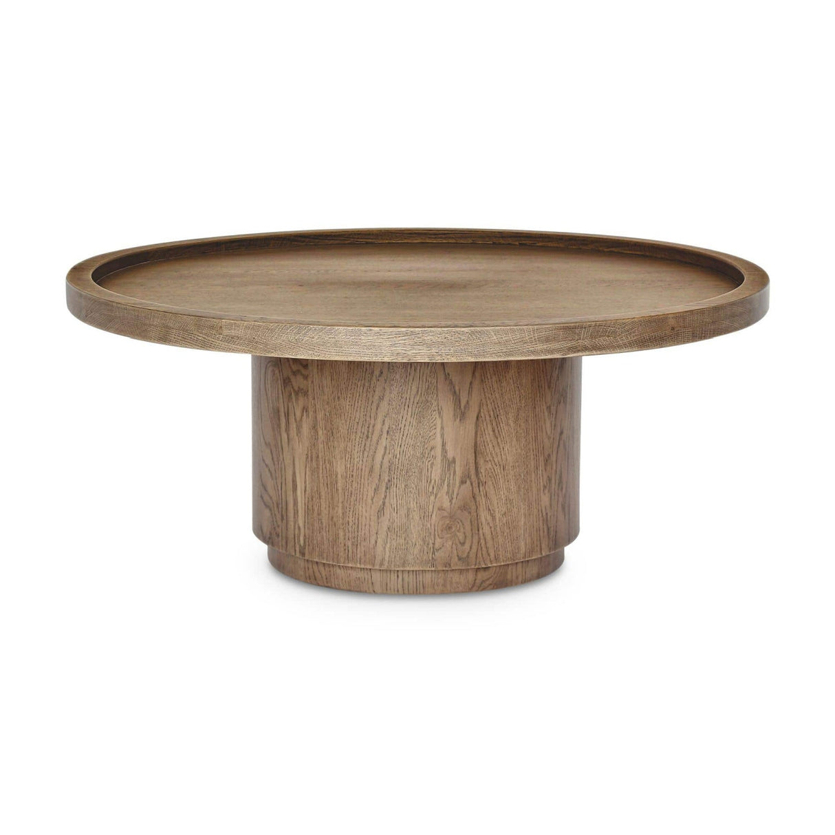 Modern European furniture - Round Tray Oak Coffee Table - www.oroa.com