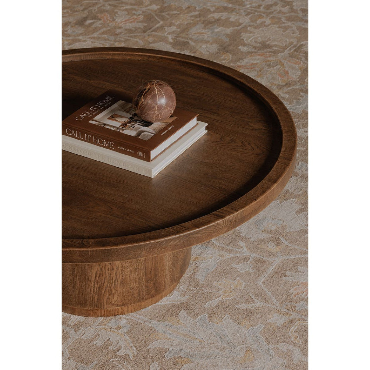 Modern European furniture - Round Tray Oak Coffee Table - www.oroa.com