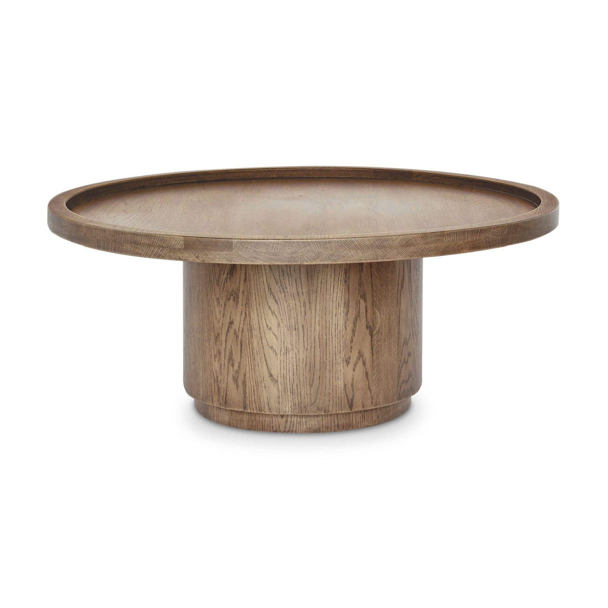 Modern European furniture - Round Tray Oak Coffee Table - www.oroa.com