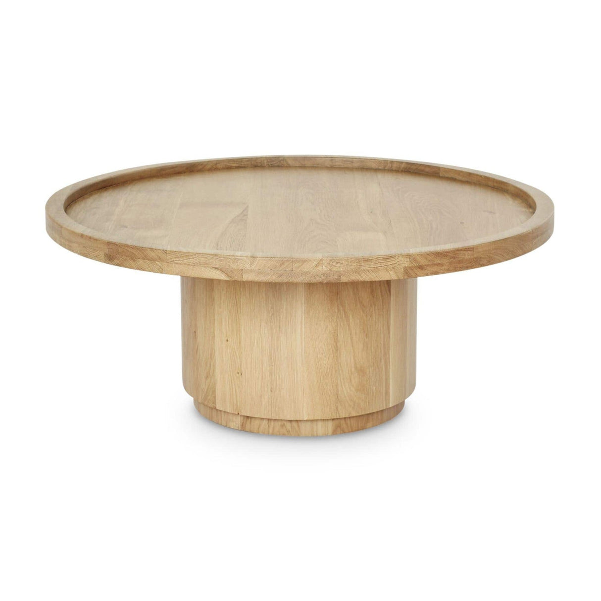 Modern European furniture - Round Tray Oak Coffee Table - www.oroa.com