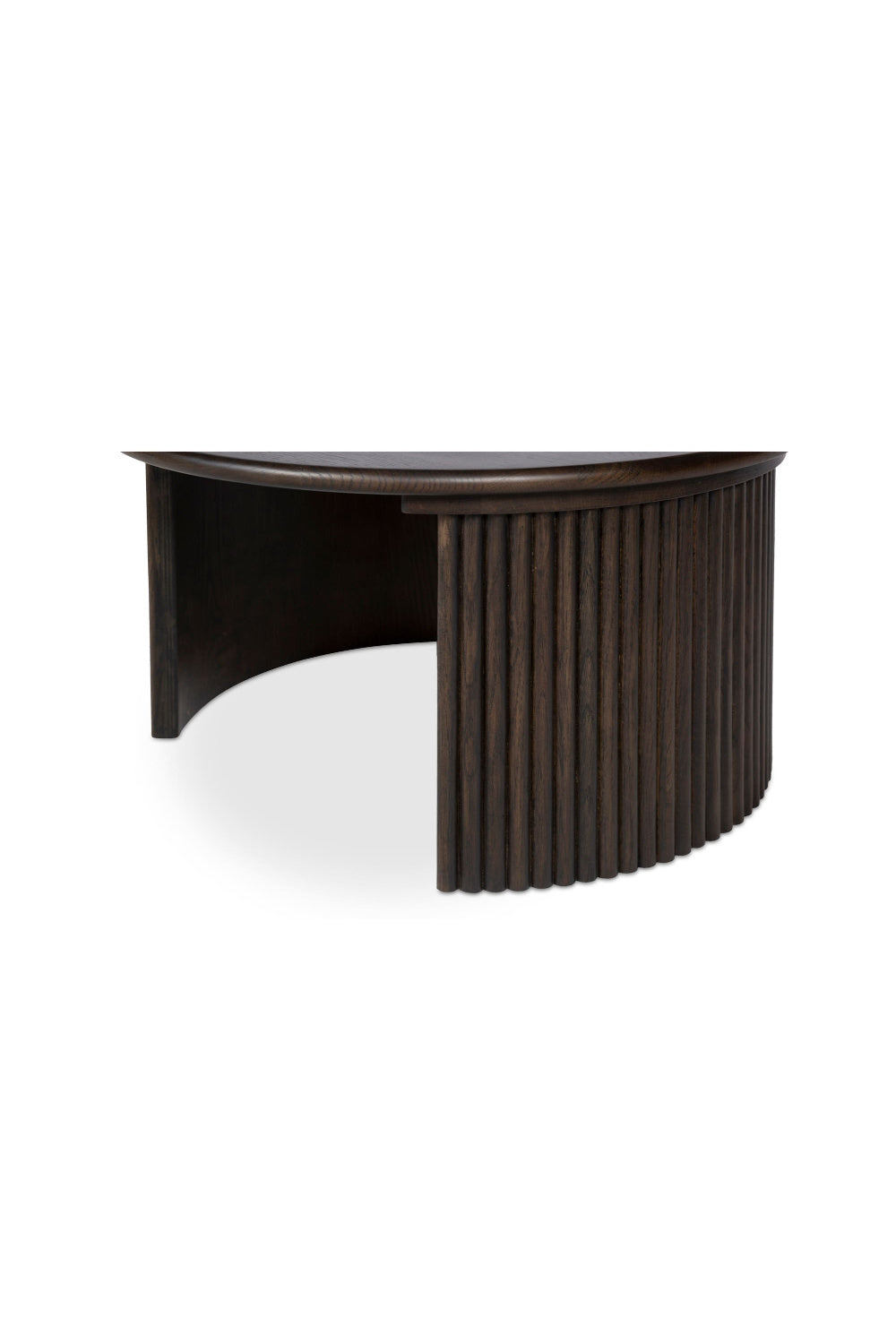 Modern European furniture - Oak Fluted Base Coffee Table - www.oroa.com